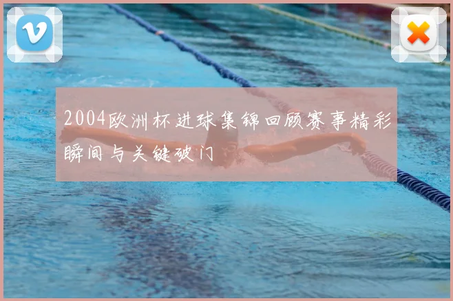 2004欧洲杯进球集锦回顾赛事精彩瞬间与关键破门